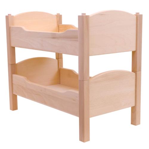 Puppenhochbett aus Buche Vollholz