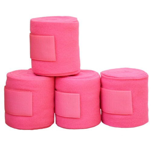 Große Fleece Bandage 4er Set rosa