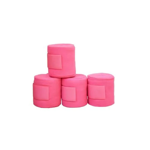 Große Fleece Bandage 4er Set rosa
