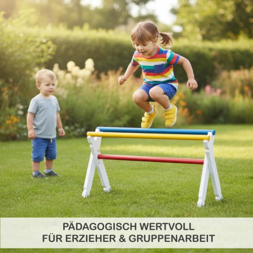 Hindernis Hürde als Bewegungsspiel – fördert Koordination, Balance und aktives Lernen bei Kindern