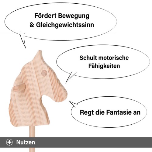 Hobby Horse Funktionen - Fördert Bewegung, Gleichgewichtssinn und motorische Fähigkeiten