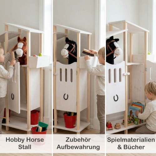 Hobby Horse Stall als Stall Aufbewahrung und Spielmöbel im Kinderzimmer