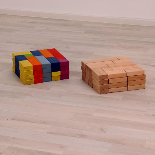 Bauklötze in 2 verschiedenen Farben Arten