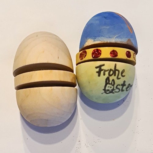 Naturholz Osterei zum Bemalen