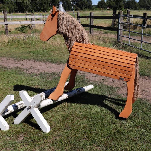 XXL Holzpferd für Erwachsene zum Springreiten und Voltigieren üben