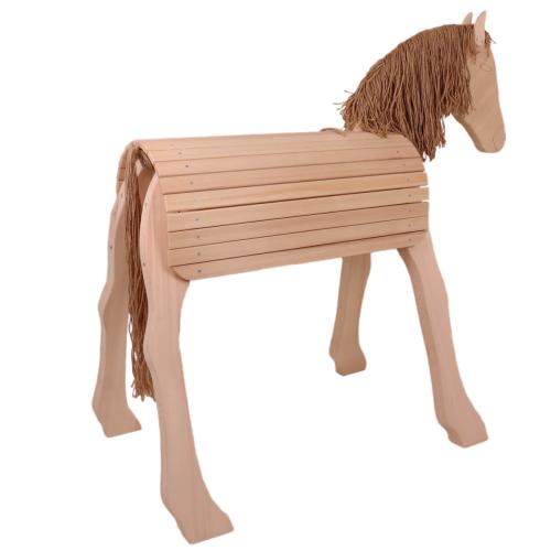 Holzpferd für Kinder - Rückseite