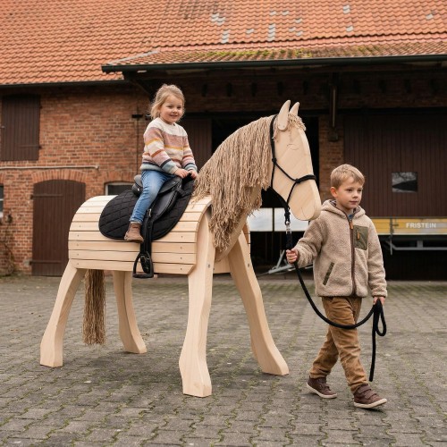 Holzpferd für Kinder - Pferd spielen