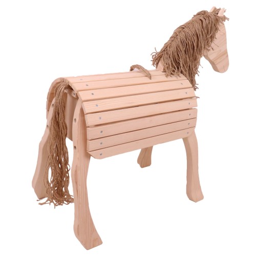 Holzpferd für Kinder - Rückseite