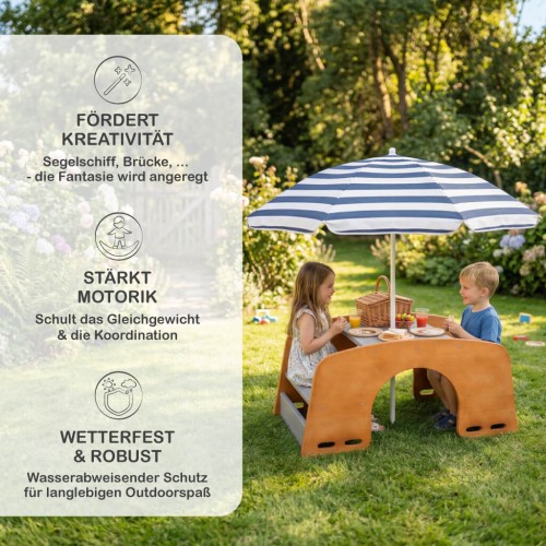 Kinder Wippe aus Holz fördert Motorik Kreativität und Gleichgewicht