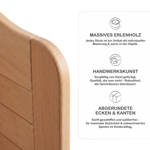 Kasperletheater aus massivem Erlenholz hochwertige Verarbeitung langlebig