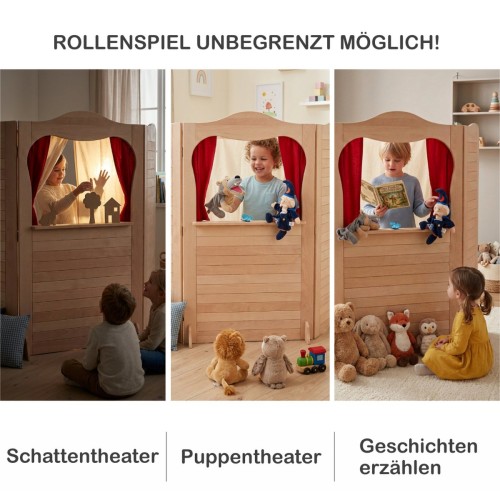 Kasperletheater vielseitig nutzbar Schattentheater Puppenspiel Geschichten