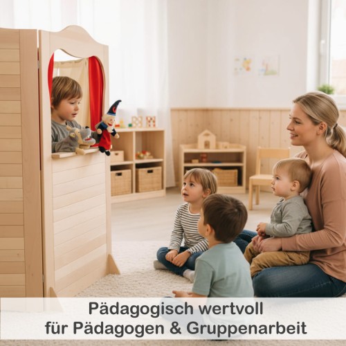 Kasperletheater pädagogisch wertvoll fördert Gruppenarbeit und Kommunikation