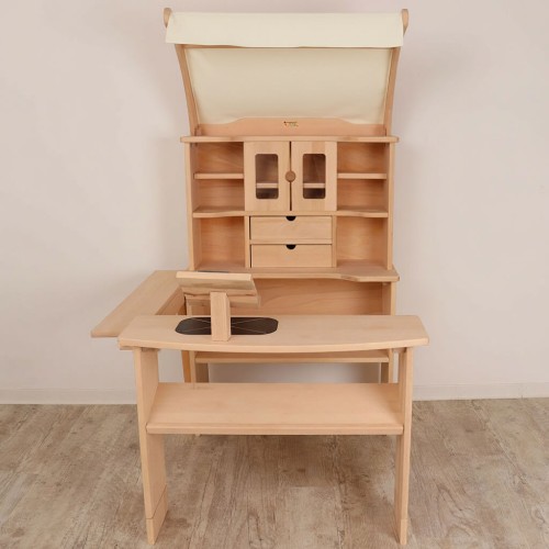 Beiges Baumwolltuch für Kaufladen Marktstand