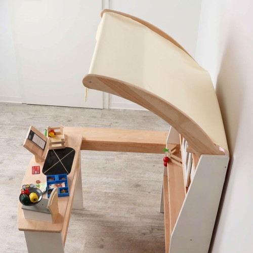 Beiges Baumwolltuch für Kaufladen Marktstand