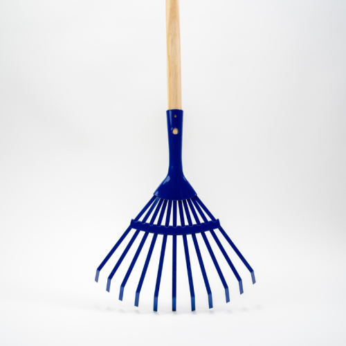 Kinder-Fächerbesen BLAU | Metallfächerbesen | Kinder-Garten TK 36824