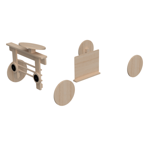 Kinder Foodtruck TACO aus Holz | Spielständer Rollenspiel Zubehör