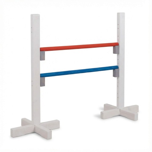 Kinder Springhürde aus Holz für Hobbyhorse – höhenverstellbare Hindernishürde für drinnen und draußen