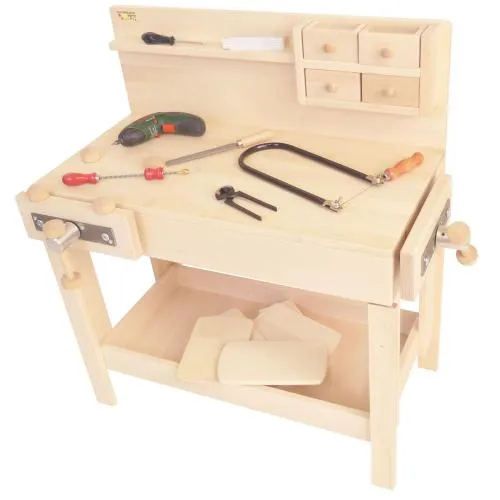 mit Schraubstock Holz aus online Kinder Werkbank kaufen für »