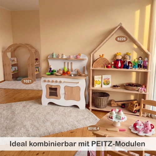 Kinderküche weiß Erweiterung Spielwelt Holz