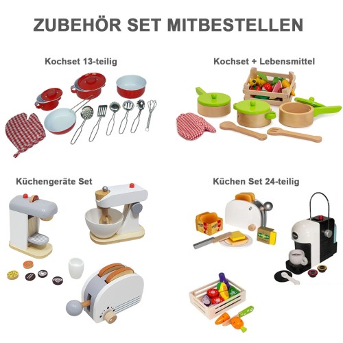 Passendes Kinderküchen Zubehör Set direkt mitbestellen
