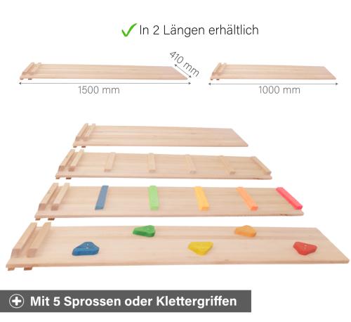 Kletter/Rutschbretter optional dazu bestellen