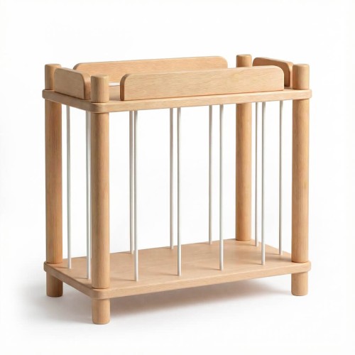 Kuscheltier Zoo aus Holz im Montessori-Stil zur Aufbewahrung von Kuscheltieren und Plüschtieren