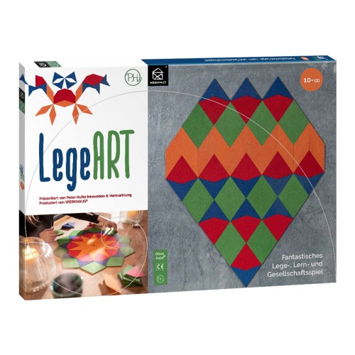 LegeART Legespiel in der Werkhaus Verpackung mit Mosaikmotiv