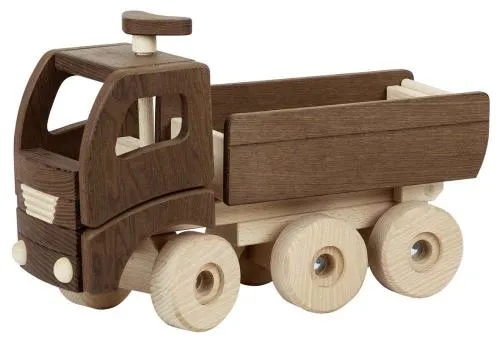 Lkw-kipper-goki ökologisches Holz-Spielzeug – Bio-Holzspielzeug – Naturholz-Spielzeug