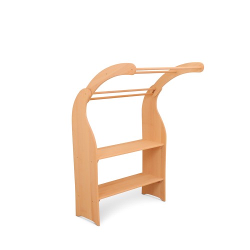 Porssaut Papageien-Spielstange Mit Spiegel & Futterbechern - Holz Sitzstange Für Vogelkäfig