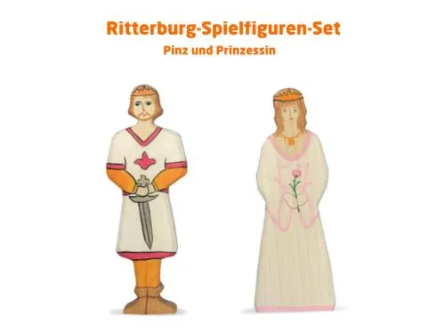 Prinz und Prinzessin | Ritterburg-Spielfiguren im Set | Holztiger