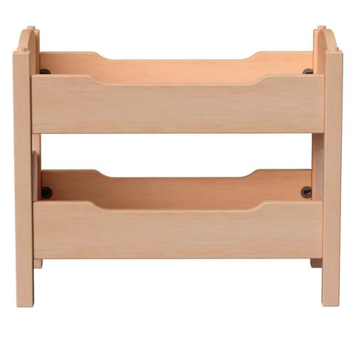Puppen Etagenbett - Seitenansicht