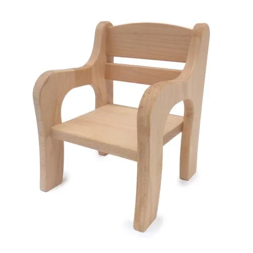 Puppenmöbel Set | Puppenwiege + Stuhl aus Holz | Puppen Zubehör 5013+5021