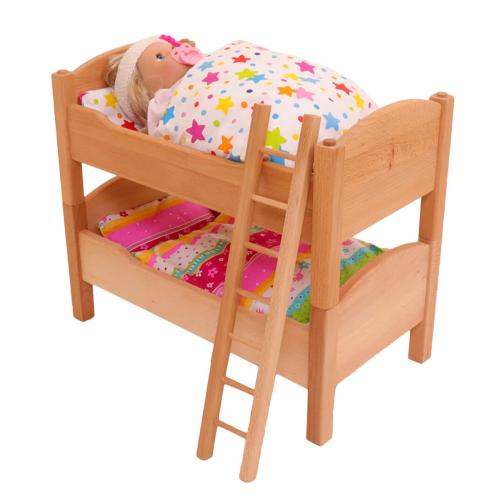 Puppenbett mit Bettwäsche