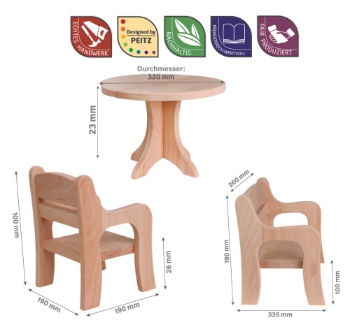 Puppenmöbel Sets Abmessungen Puppenmöbel Sets Abmessungen