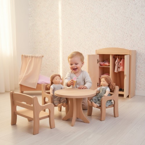 Puppenmöbel Set 4 - Spielendes Kind Puppenmöbel Set 4 - Spielendes Kind