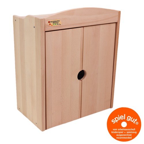 Puppenschrank aus Naturholz