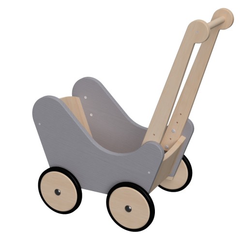 Puppenwagen grau