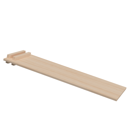 Rutschbrett aus Holz 1m zum einhängen für Pikler Kletterdreieck & Sprossenwand | Hühnerleiter Holzbrett Rutsche
