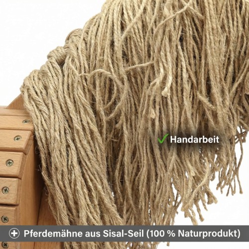 Mähne für Holzpferd aus 100% Natur Sisal