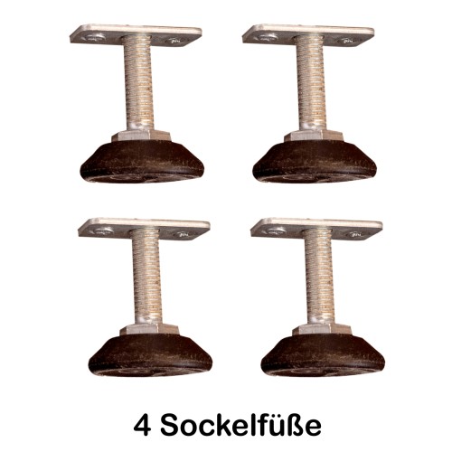 Preview: Lieferumfang - 4 Sockelfüße