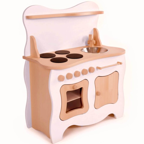 Spielküche ab 1 Jahr weiß Schneewittchen Edition Holzspielzeug