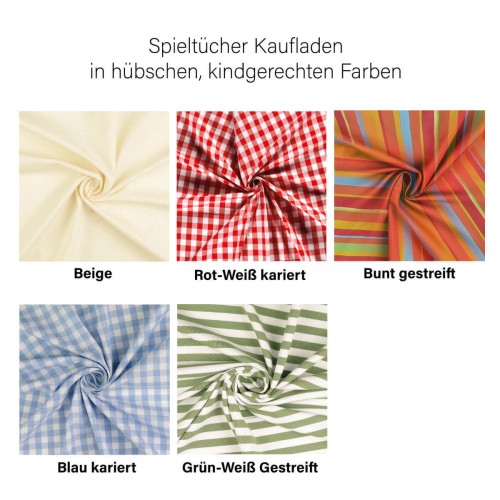 Preview: Kaufladen Spieltuch in verschiedenen Farben erhältlich - Zusammengelegt