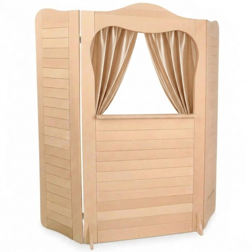 Handpuppentheater - Kasperle Vorhang rot optional bestellbar
