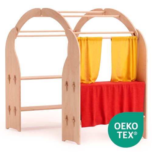 Kasperle Theater Tuch Set - gelb - rot