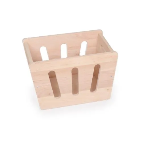 Wäschekorb aus massivem Holz | Mini-Wäschekorb | Holzkiste | Ordnungsbox