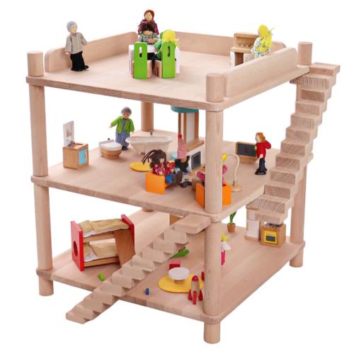 Wickeltisch auch als Puppenhaus verwendbar