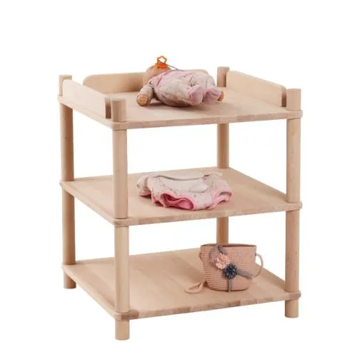 Wickeltisch | Puppenhaus | Ablagetisch aus Holz für Kinder