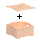 1 Kiste quadratisch + Deckel