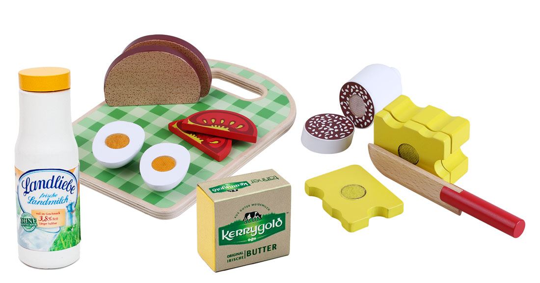 Lebensmittel Brot Kinder Kaufladen Küchenspielzeug Spielküche Zubehör Holz 