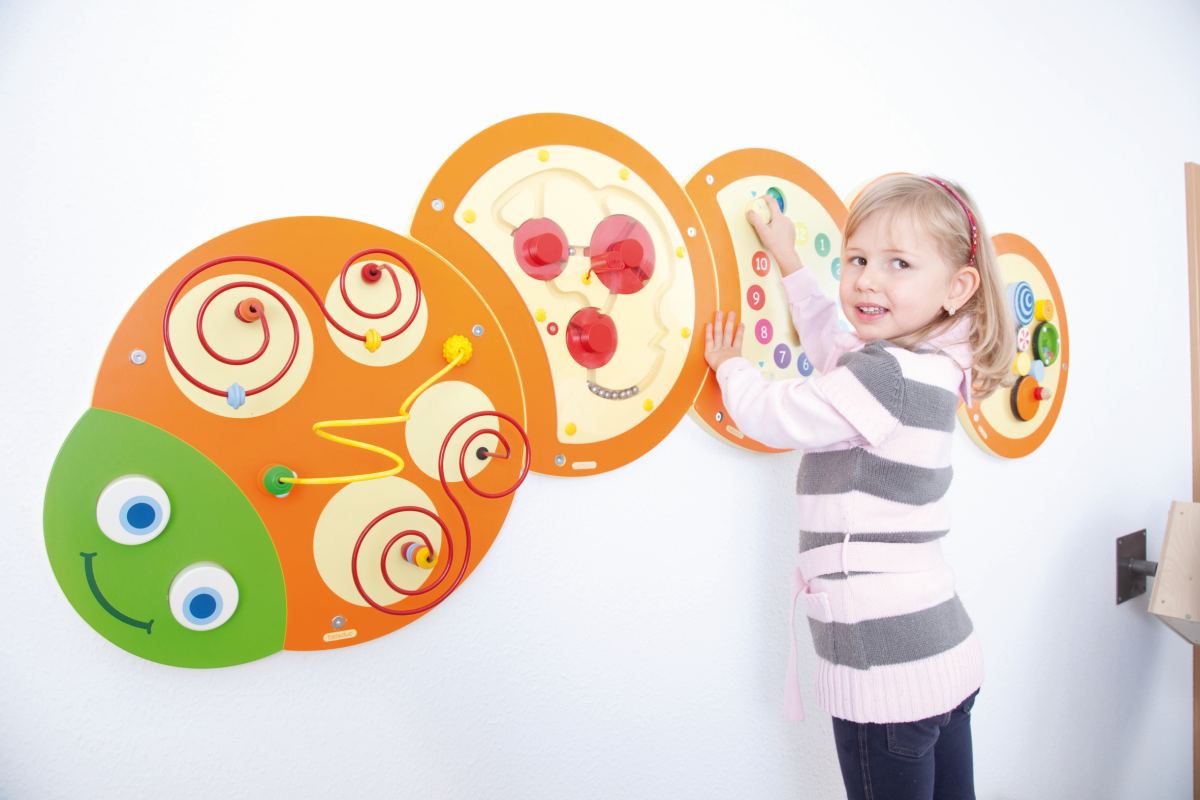 zB _ Twist Raupe DIY Holz Spielzeug Baby Kinder kreativ Edukation süß Hon 